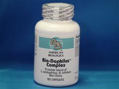 Bio-Dophilus Complex is designed to supply and increase healthy flora in the GI tract. Lactobacillus acidophilus, colonizes in the small intestine, whereas Bifidobacterium colonizes in the large intestine. `.